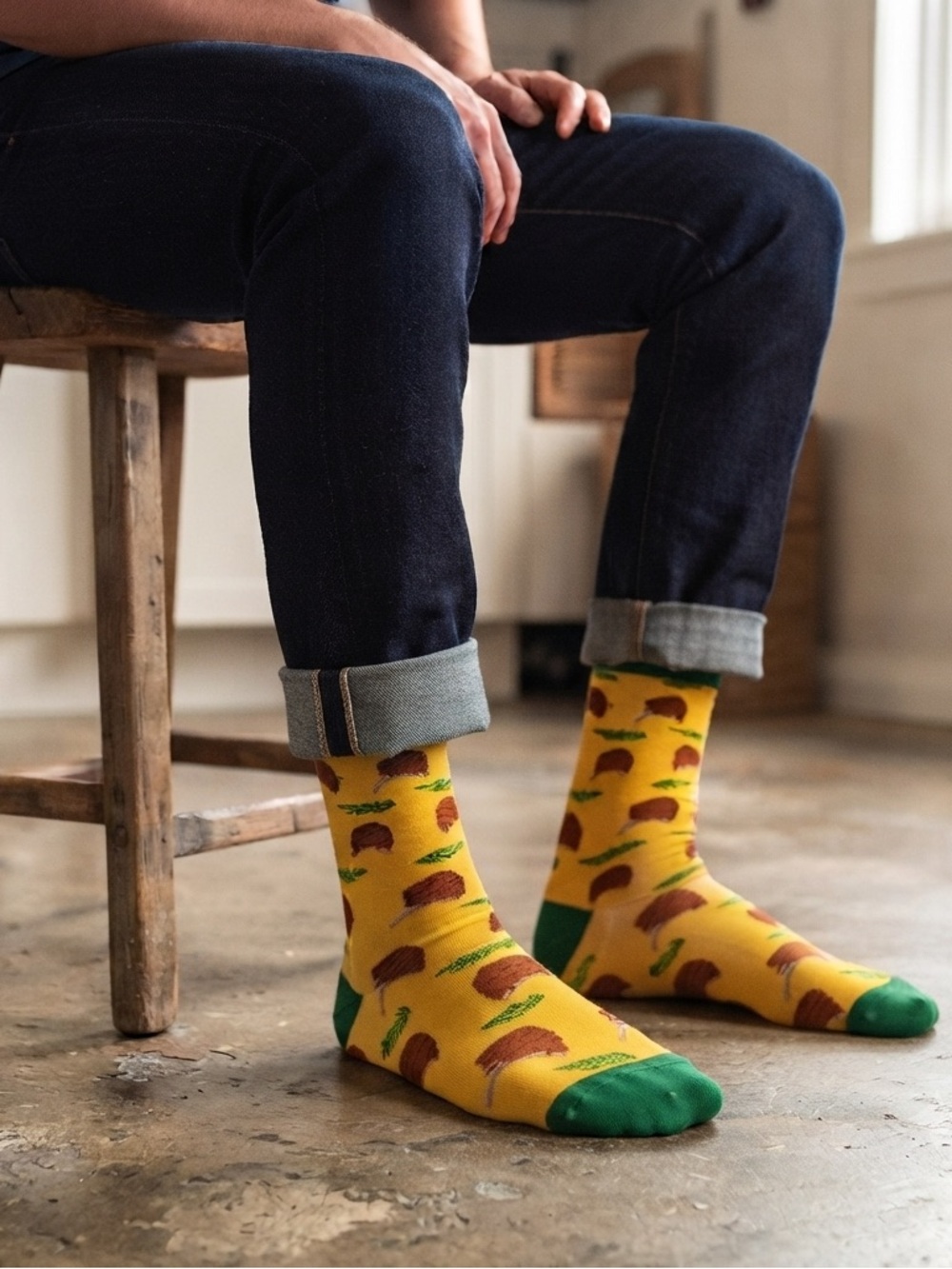 NWOT Grill & Chill! Fun Pork Chop and Herb Crew Socks